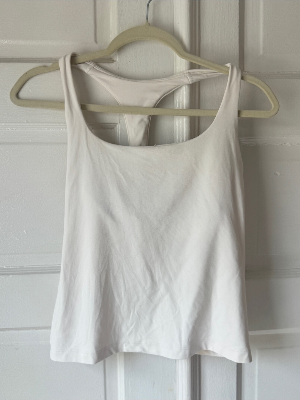 Women's White Racerback Tank Top - Brand Unspecified